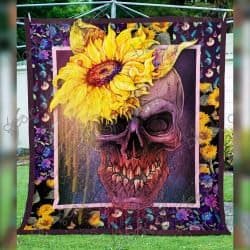 Sunflower Skull Design Geembi™ Quilt N73