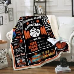 Proud Basketball Mom Sofa Throw Blanket NH19 Geembi™
