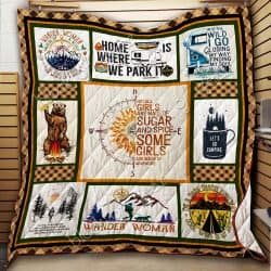 Girls Are Made Of Adventure Quilt Geembi™