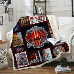 911 Memorial. 343 Never Forget - Firefighter Sofa Throw Blanket Geembi™