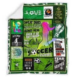 Only Real Girls Become Soccer Players Blanket Geembi™