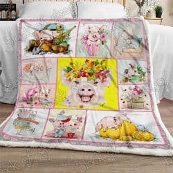 Cute Pig Sofa Throw Blanket NH23 Geembi™