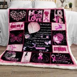 Breast Cancer Warrior Sofa Throw Blanket TT194 Geembi™