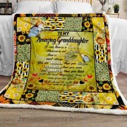 Granddaughter, I'll always be with you Sofa Throw Blanket TTL188 Geembi™