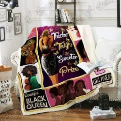 The Thicker The Thighs The Sweeter The Prize Sofa Throw Blanket NP148 Geembi™