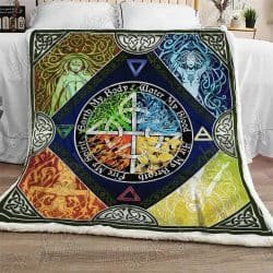 The Four Elements - Pagan Sofa Throw Blanket Geembi™