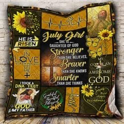 July Girl Daughter Of God Quilt Geembi™