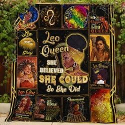 Leo Queen Black Proud Quilt Geembi™
