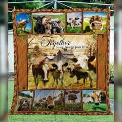 Together Is My Favorite Place To Be - Cow Quilt Geembi™