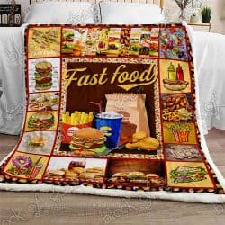 Love Fast Food Sofa Throw Blanket NP190 Geembi™