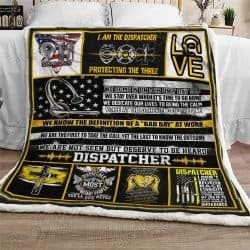 The Thin Gold Line, 911 Dispatchers Sofa Throw Blanket Geembi™