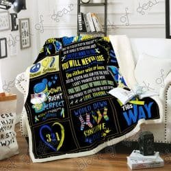 My Grandchild Down Syndrome Sofa Throw Blanket Geembi™