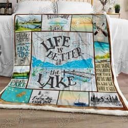 Life Is Better At The Lake Sofa Throw Blanket LNT345B Geembi™