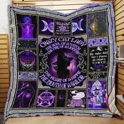 Crazy Cat Witch Lady Quilt Geembi™