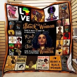 She's  A Once In A Lifetime Kind Of Woman Quilt Blanket Geembi™