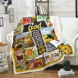 God Made A Farmer Sofa Throw Blanket Geembi™