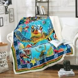 Colorful Turtle Sofa Throw Blanket Geembi™