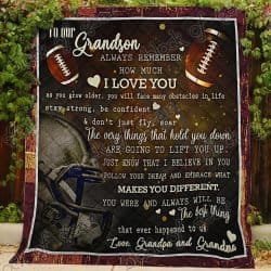 To Our Football Grandson Quilt TTL223 Geembi™