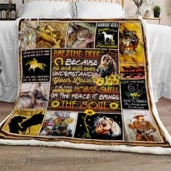 I Love Horses Sofa Throw Blanket Geembi™