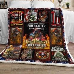 Proud Retired Firefighter Sofa Throw Blanket Geembi™