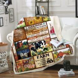 Farm Rules Sofa Throw Blanket Geembi™