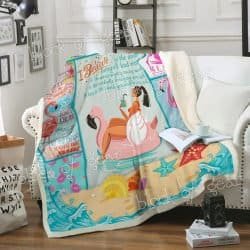 Flamingo Beach Girl Blanket CT01 Geembi™
