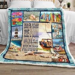 Beach Rules Sofa Throw Blanket Geembi™