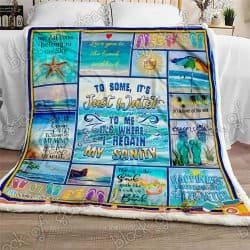 Live Love Beach Sofa Throw Blanket Geembi™
