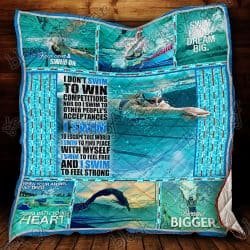 I Swim To Find Peace With Myself Quilt TTL216 Geembi™