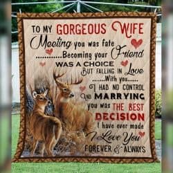 To My Wife - Deer Quilt Geembi™