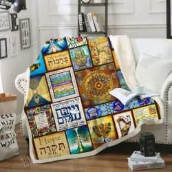 Jewish Blessings Sofa Throw Blanket Geembi™