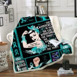 Trigeminal Neuralgia Warrior Sofa Throw Blanket Geembi™