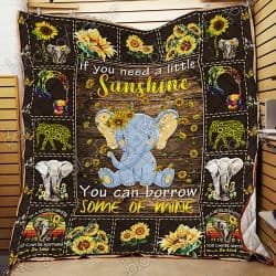 Elephant Sunflower Quilt Geembi™