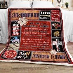 We Are A Baseball Family Sofa Throw Blanket  Geembi™
