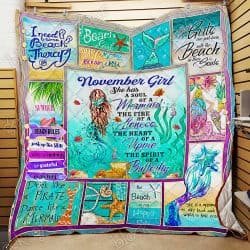 November Girl A Soul Of A Mermaid Quilt Geembi™