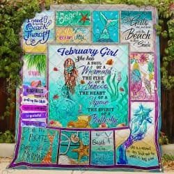 February Girl A Soul Of A Mermaid Quilt Geembi™