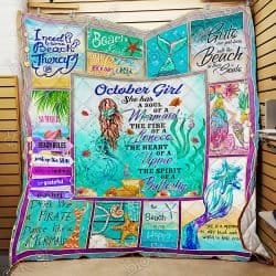 October Girl A Soul Of A Mermaid Quilt Geembi™