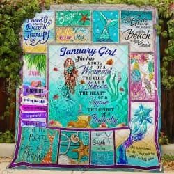 January Girl A Soul Of A Mermaid Quilt Geembi™