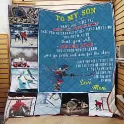To My Son, Hockey Quilt NH174 Geembi™