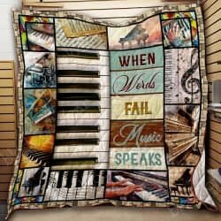 When Words Fail Music Speaks, Piano Quilt Geembi™
