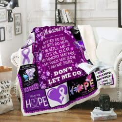 Don't Let Me Go, Alzheimer Sofa Throw Blanket Geembi™