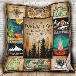 And Into The Forest I Go To Lose My Mind And Find My Soul  Quilt  Geembi™