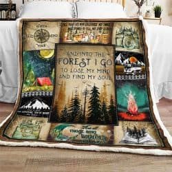 And Into The Forest I Go To Lose My Mind And Find My Soul  Sofa Throw Blanket  Geembi™