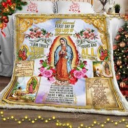 Our Lady Of Guadalupe Sofa Throw Blanket Geembi™
