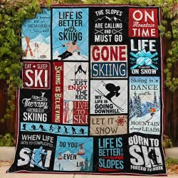 Life Is Better With Skiing Quilt Geembi™