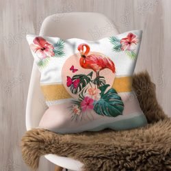 Geembi™ Flamingo Flower Leaf Cushion Cover CTN90