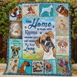 I Love My Boxer  Quilt  Geembi™