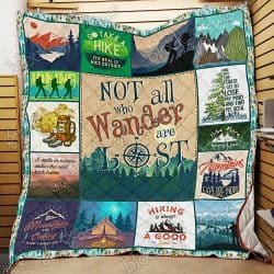 Hiking- Not All Who Wander Are Lost Quilt NH209 Geembi™