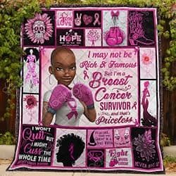 I Am A Breast Cancer Survivor  Quilt  Geembi™