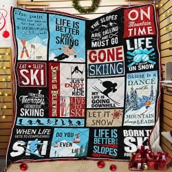 Life Is Better With Skiing Quilt Geembi™